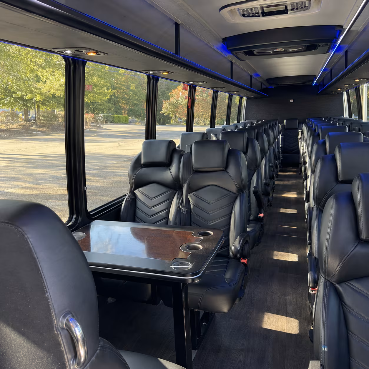 28 passenger minibus inside