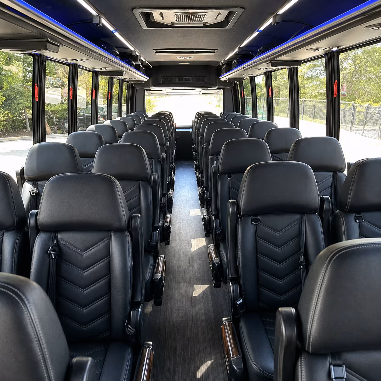 35 passenger minibus inside