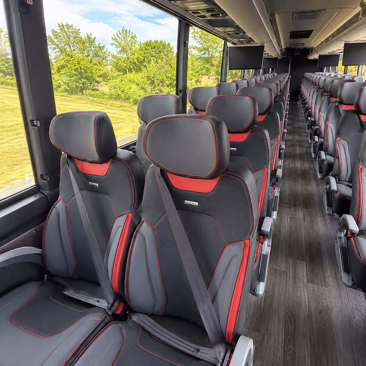charter buses for corporate events at the civic arts plaza and hyatt westlake