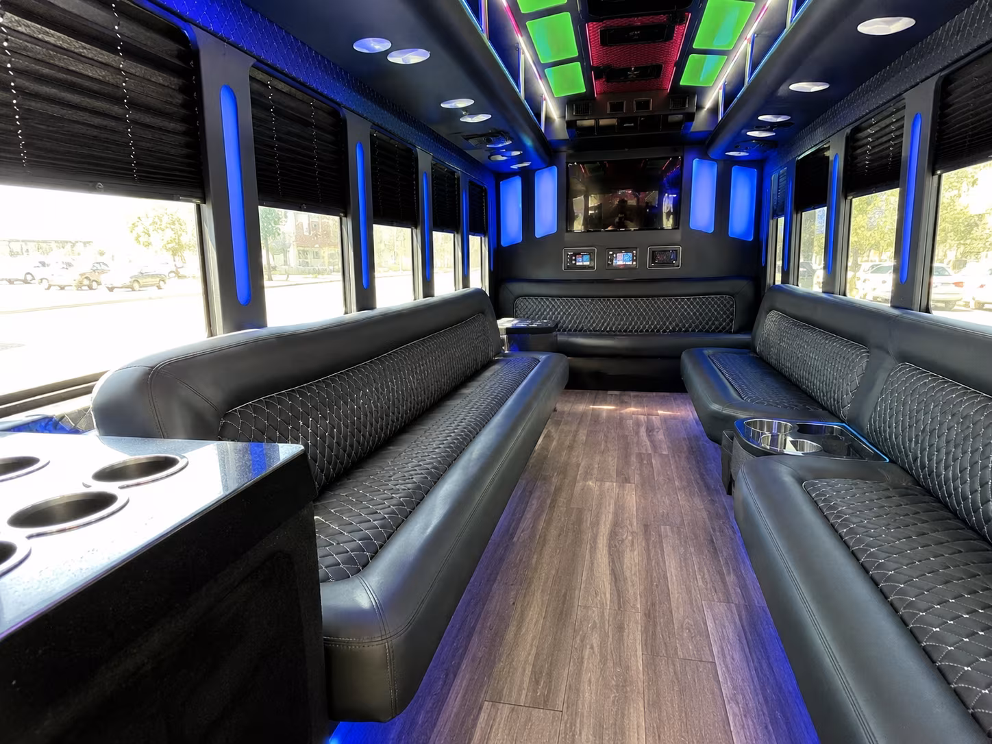 thousand oaks 15 passenger party bus inside