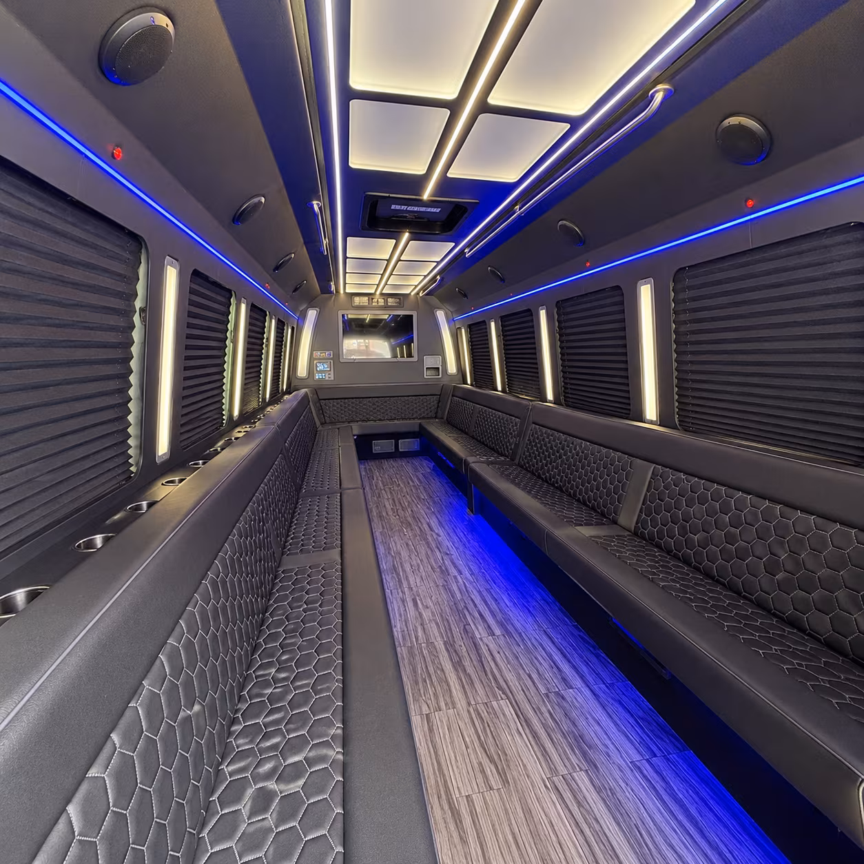 thousand oaks 30 passenger party bus interior