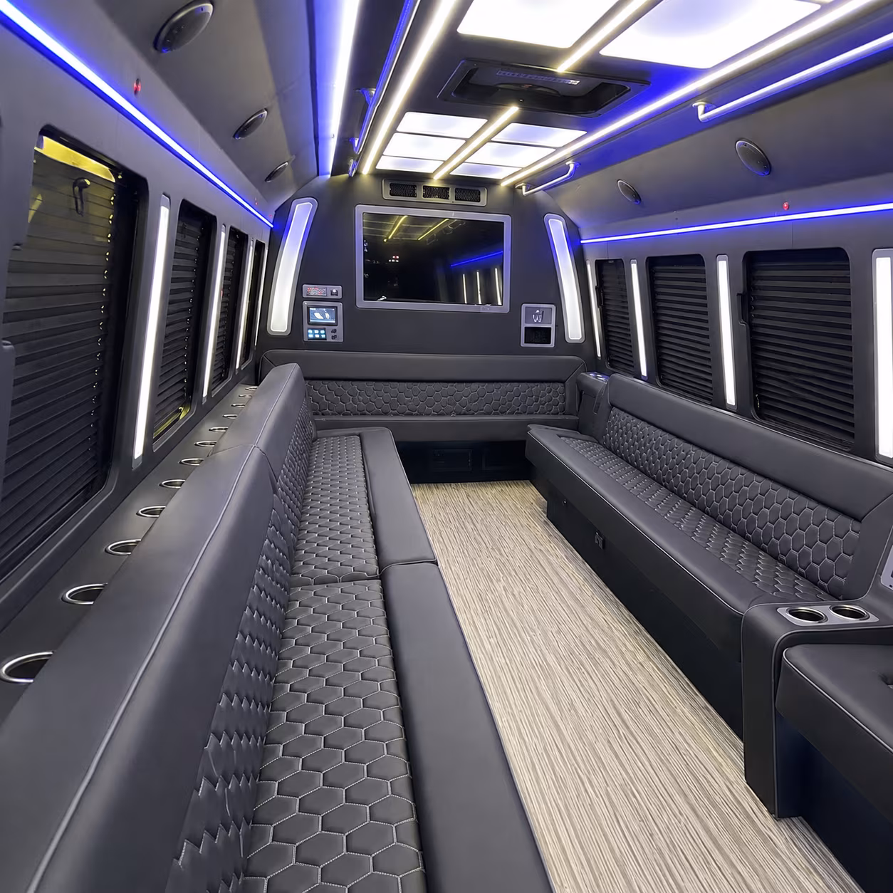 thousand oaks 40 passenger party bus inside